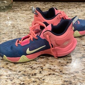 Nike Vibrant Blue and Pink Sneakers